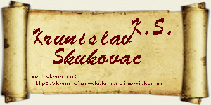 Krunislav Skukovac vizit kartica